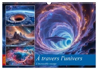 À travers l'univers-L'incroyable voyage (Calendrier mural 2026 DIN A3 vertical), CALVENDO calendrier mensuel