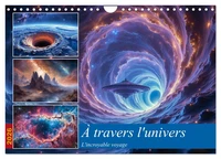 À travers l'univers-L'incroyable voyage (Calendrier mural 2026 DIN A4 vertical), CALVENDO calendrier mensuel