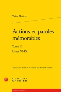 Actions et paroles mémorables