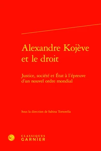 Alexandre Kojève et le droit