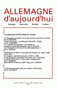 L'Allemagne entre passé et avenir