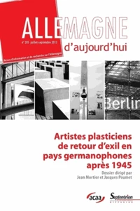 Artistes plasticiens de retour d'exil en pays germanophones après 1945