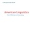 American Linguistics. From Whitney to Greenberg