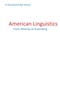 El Mouatamid Ben Rochd - American Linguistics - From Whitney to Greenberg.