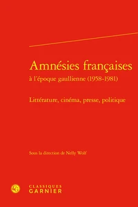 Amnésies françaises