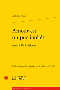 Amour est un pur intérêt