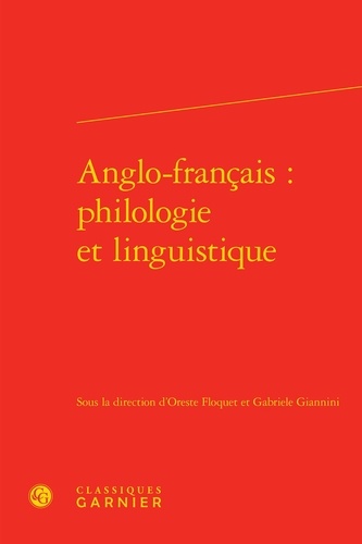 Anglo-français. Philologie et linguistique