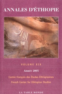 Annales d'Ethiopie Volume XIX - Année 2003
