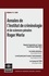 Annales de l'Institut de criminologie et de sciences pénales Roger Merle N° 2/2021 Regards fragmentés sur l'oeuvre du professeur Roger Merle