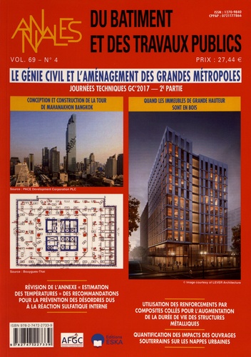 François Buyle-Bodin - Annales du bâtiment et des travaux publics Volume 69 N° 4/2017 : Le génie civil et l'aménagement des grandes métropoles - Journées techniques GC'2017 (2e partie).