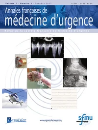 Annales françaises de médecine d'urgence Vol 7 N° 5 - Septembre-Octobre 2017