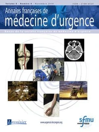 Annales françaises de médecine d'urgence Volume 8 N° 6, décembre 2018