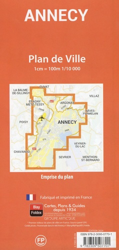 Annecy. 1/10 000  Edition 2024