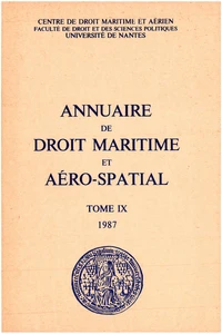 Annuaire de droit maritime et aéro-spatial