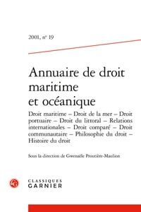 Annuaire de droit maritime et océanique