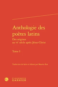 Anthologie des poètes latins