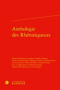 Anthologie des Rhétoriqueurs
