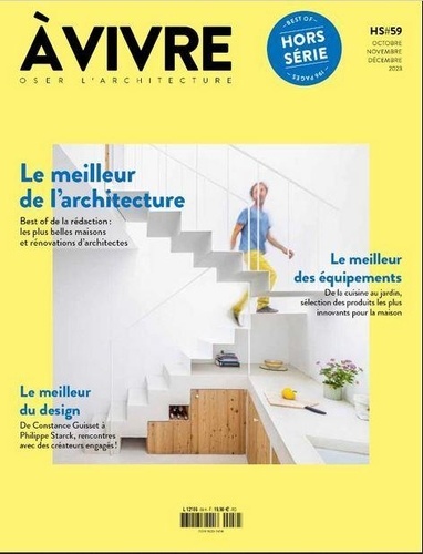  Architectures à vivre - Architectures à vivre N° 59, octobre-novembre-décembre 2023 : Architecture & Design.