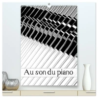 Au son du piano  (Calendrier mural 2026 DIN A2 horizontal) calendrier de bureau