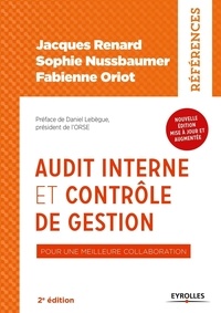 Jacques Renard et Sophie Nussbaumer - Audit interne et contrôle de gestion - Pour une meilleure collaboration.