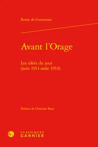 Avant l'orage