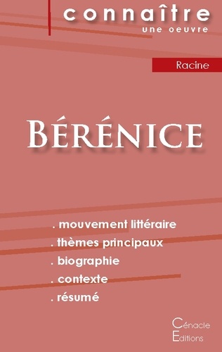 Jean Racine - Bérénice - Fiche de lecture.