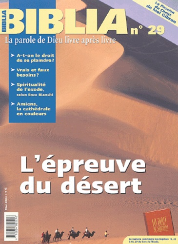 Jean-Louis Ska - Biblia N° 29 Mai 2004 : L'épreuve du désert.