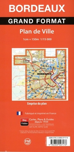 Bordeaux. 1/15 000, recto/verso  Edition 2023