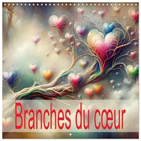 Branches du coeur (Calendrier mural carré 2026 30x30 cm) Calendrier double avec une page pour vos prises de notes