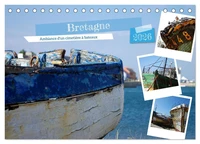 Bretagne Ambiance d'un cimetière à bateaux (Calendrier de bureau 2026 DIN A5 vertical), CALVENDO calendrier mensuel