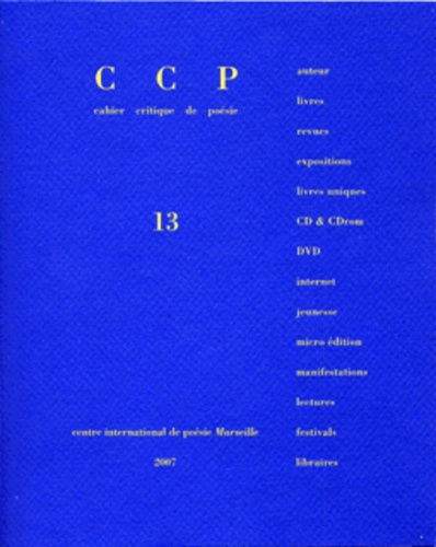 Claude Esteban et Patrick Léon-Emile - Cahier critique de poésie N° 13 : Claude Esteban.