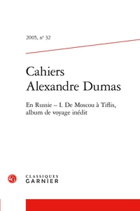 Cahiers Alexandre Dumas