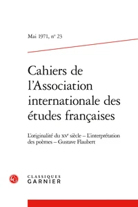 L'originalité du XVe siècle, L'interprétation des poèmes, Gustave Flaubert