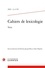 Cahiers de lexicologie N° 115, 2019-2 Varia