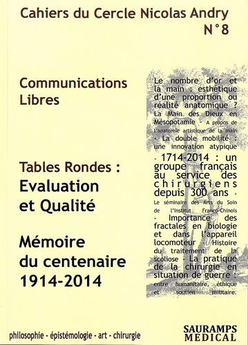 Patrick Houvet et François Loisel - Cahiers du Cercle Nicolas Andry N° 8 : Communications libres.