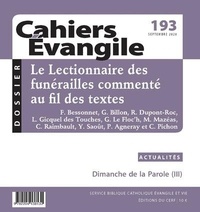 Eric Morin - Cahiers Evangile N° 193, septembre 2020 : .