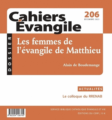  Cerf - Cahiers Evangile N° 206 : .