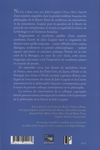 Cahiers Jules Lequier N° 6 Jules Lequier. Une philosophie de la liberté