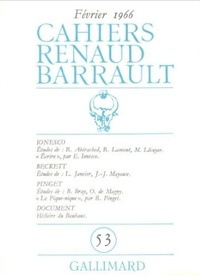  Collectifs - Cahiers Renaud-Barrault N° 53 : Ionesco - Beckett.
