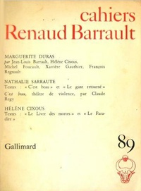  Collectifs - Cahiers Renaud-Barrault N° 89 : Duras - Sarraute.