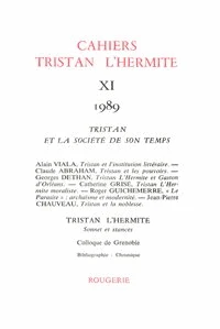 Cahiers Tristan L'Hermite N° 11, 1989