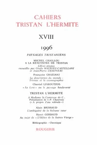 Cahiers Tristan L'Hermite N° 18, 1996