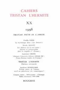 Cahiers Tristan L'Hermite N° 20, 1998