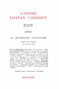 Cahiers Tristan L'Hermite N° 24, 2002