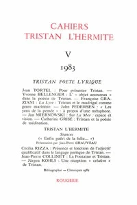 Cahiers Tristan L'Hermite N° 5, 1983