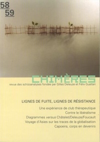  Erès - Chimères N° 58-59 : Lignes de fuite, lignes de résistance.