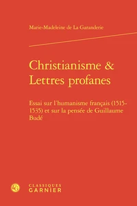 Christianisme & lettres profanes