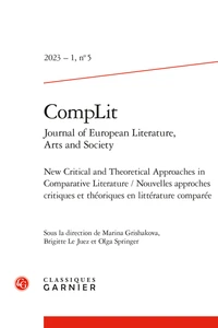 New critical and theoretical approaches in comparative literature