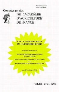 Etat et perspectives de la populiculture