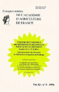 Construire ensemble des références régionales pour le développement agricole et rural
